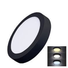 Solight  LED mini panel CCT, přisazený, 18W, 1530lm, 3000K, 4000K, 6000K, kulatý bílý