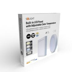 Solight  LED mini panel CCT, přisazený, 24W, 1800lm, 3000K, 4000K, 6000K, čtvercový bílý