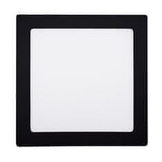 Solight  LED mini panel CCT, přisazený, 18W, 1530lm, 3000K, 4000K, 6000K, čtvercový černý