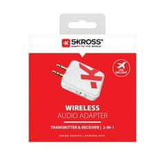 Skross  Bezdrátový audio adaptér, vysílač-přijímač 2v1, Bluetooth 5 a vyšší, 3,5mm mini jack