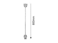 Rabalux  Kabel s objímkou Fix max. 60W/E27/IP20, chrom, 1331