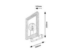 Rabalux  Nástěnné svítidlo Indigo 1x40W | E27 - světlé dřevo, černá