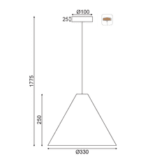 ACA  Závěsné svítidlo NAIROBI max. 60W/E27/230V/IP20, světlé dřevo