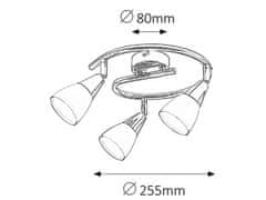 Rabalux  NICOLETTE stropní bodové svítidlo max. 3x40W | E14 | IP20 - chrom