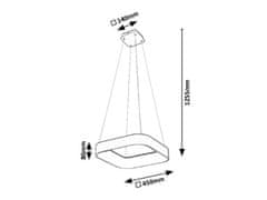 Rabalux  LED závěsné svítidlo ADELINE 28W | 1800lm | 3000-6000K CCT - stmívatelné