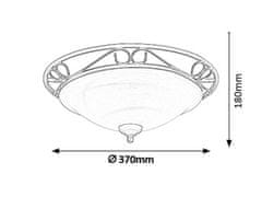 Rabalux  ATHEN stropní svítidlo max. 2x60W | E27 | IP20