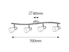 Rabalux  SOMA stropní bodové svítidlo 4x40W | E14, 6594