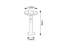 Rabalux  ALASKA LED solarní lampa 77018