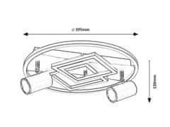 Rabalux  AZTEC LED stropní svítidlo 6905