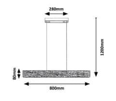 Rabalux  CINNAMON LED závěsné svítidlo 3091