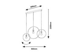 Rabalux  DILARA závěsné svítidlo 72019
