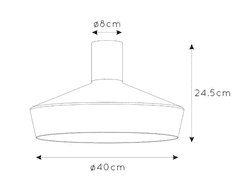 LUCIDE  CARDIFF stopní svítidlo 30187/40/33