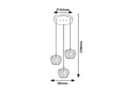 Rabalux  MONET závěsné svítidlo 3178
