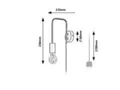 Rabalux  MANZUR nástěnné svítidlo 71022