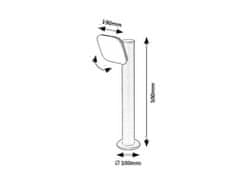 Rabalux  ODIEL LED zahradní sloupek 77059