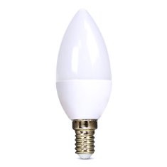 Solight  LED žárovka svíčka matná C37 6W, E14, 6000K, 510lm