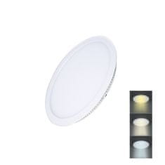 Solight  LED mini panel CCT, podhledový, 6W, 450lm, 3000K, 4000K, 6000K, kulatý