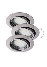 Rabalux  LED zápustné bodové svítidlo Lite 3x3W | 3x240lm | 3000K | IP40 - sada 3ks, chrom