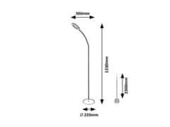 Rabalux  RADER LED stojací lampa 74004