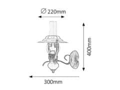 Rabalux  ENNAI nástěnná lucerna max. 1x40W | E14 | IP20 - tmavé dřevo, černá