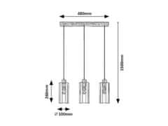 Rabalux  TANNO závěsné svítidlo 72123