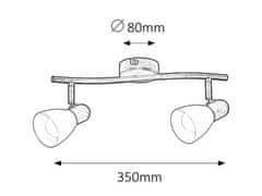 Rabalux  SOMA stropní bodové svítidlo 2x40W | E14, 6592