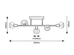 Rabalux  SULLIVAN stropní svítidlo 3296