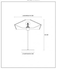 LUCIDE  YUNKAI stolní dekorativní lampa 10513/40/72