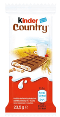 KINDER Kinder Country čokoláda s mléčnou náplní a obilovinami 16 ks, 376g