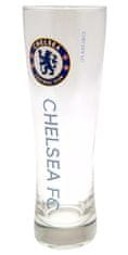 CurePink Sklenice FC Chelsea: Wordmark (objem 470 ml)