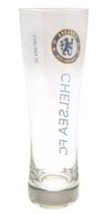 CurePink Sklenice FC Chelsea: Wordmark (objem 470 ml)