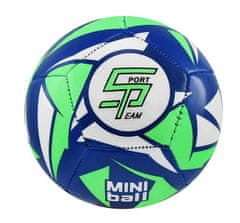 Sportteam Fotbalový míč miniball SPORTTEAM, modro-neon.zelený