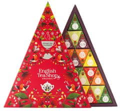 English Tea Shop Adventní kalendář Červený trojúhelník 25 pyramidek BIO