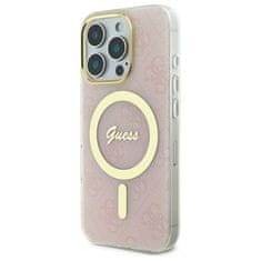 Guess Originální kryt GUESS IML 4G Magsafe GUHMP16XH4STP for Apple iPhone 16 Pro Max , barva růžová