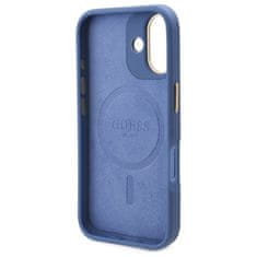 Guess Originální kryt GUESS 4G Logo Plate Magsafe GUHMP16MU4GPRB for Apple iPhone 16 Plus , barva modrá