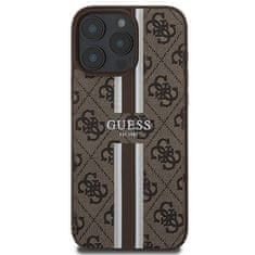 Guess Originální kryt GUESS hardcase 4G Printed Stripes MagSafe GUHMP16XP4RPSW for Apple iPhone 16 Pro Max , barva hnědá