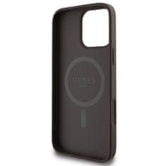 Guess Originální kryt GUESS hardcase 4G Printed Stripes MagSafe GUHMP16XP4RPSW for Apple iPhone 16 Pro Max , barva hnědá