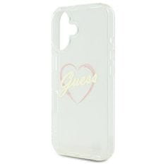 Guess Originální kryt GUESS IML Heart GUHCP16SHCHGSPT for Apple iPhone 16 , barva čirá