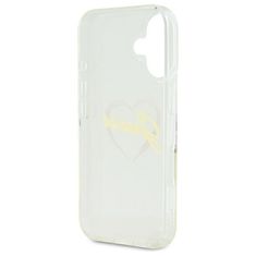 Guess Originální kryt GUESS IML Heart GUHCP16SHCHGSPT for Apple iPhone 16 , barva čirá