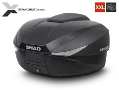 SHAD Vrchní kufr na motorku SHAD SH58X D0B58206 karbon (rozšiřitelný koncept) se zámkem PREMIUM D0B58206