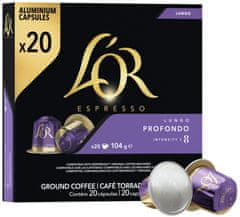 L'Or Espresso Lungo Profondo 20 hliníkových kapslí kompatibilních s kávovary Nespresso®*