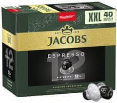 Jacobs Espresso Ristretto intenzita 12, 40 ks kapslí, kompatibilní s kávovary Nespresso