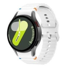 4wrist Silikonový řemínek pro Samsung Galaxy Watch 7 - White