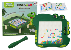 shumee Vzdělávací magnetická tabule Dinosaur Pad Puzzle Zelené korálky