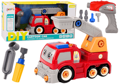 shumee Cartoon Boom Truck Rozebrat DIY Red