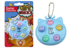 shumee Keychain Mini Arkádová hra Wac A Mole Cats Blue