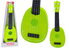 shumee Ukulele pro děti mini kytara 4 strunné ovocná limetková zelená 15"