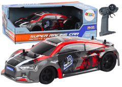 shumee RC auto na dálkové ovládání 1:18 Gumová kola Drift Red