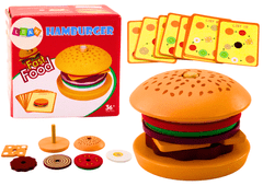 Lean-toys Hamburger Dřevěný 8 El Karty S Recepty 10 Ks