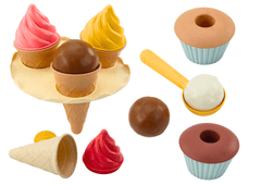 shumee Sand Set Ice Cream Wafers Cupcakes Spoon 16 ks